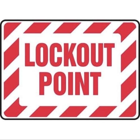 Accuform LOCKOUTTAGOUT SIGN LOCKOUT POINT 10 in MLKT506VP